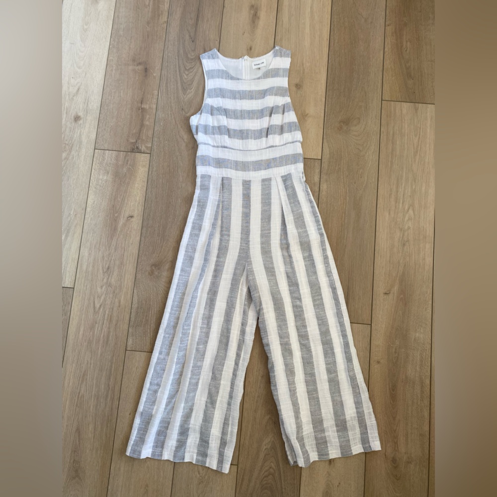 Sugarlips Striped Linen Jumpsuit